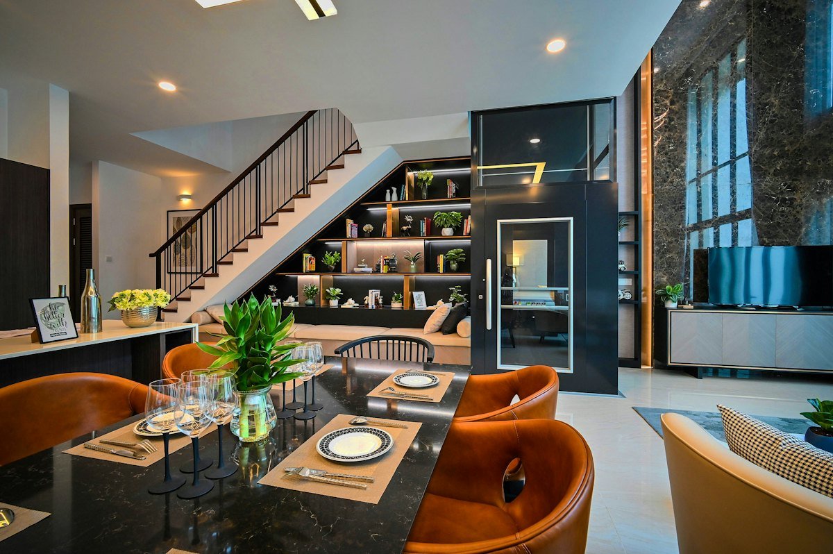 Bright living room in a managed apartment
