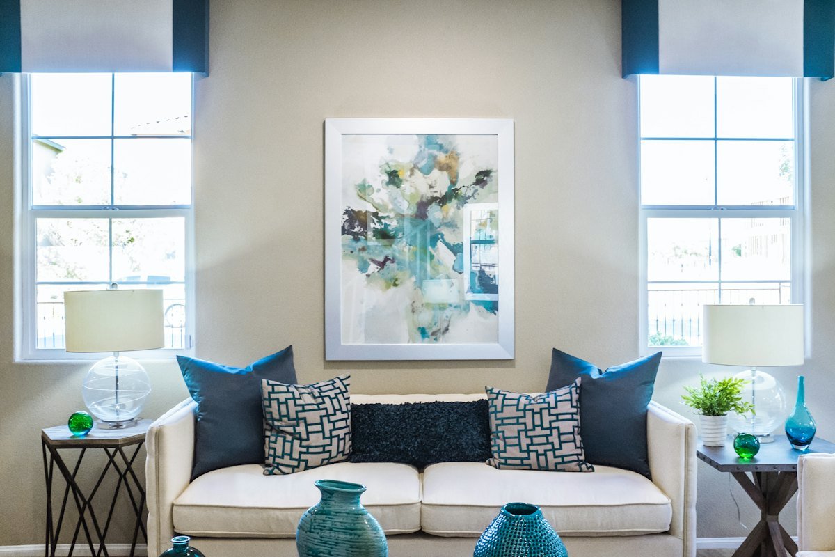 Made-up double bedroom